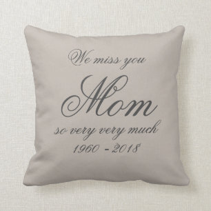Familiennamen von Mutter liebenden Memory-MAMAS Pe Kissen
