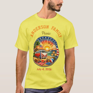 Familienparty T-Shirts bunt