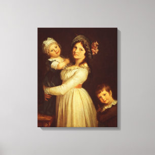 Familienporträt von Madame Anthony und ihren Kinde Leinwanddruck