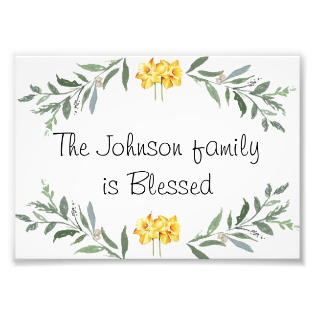 Familienposter personalisiert fotodruck (Vorne)