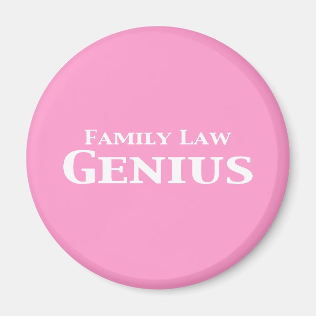 Familienrecht Genius Geschenke Magnet (Vorne)