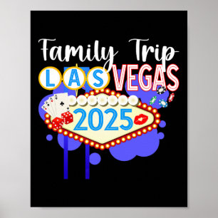 Familienreise Las Vegas 2025 - Matching Family Vac Poster