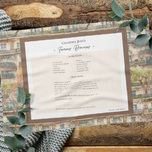 Familienrezepte Keepake Apartment Muster Geschirrtuch