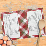 Familienrezepte Keepake Red Green Kariert Holiday Geschirrtuch<br><div class="desc">Dieses Familienrezept Keepake Red Green Kariert Holiday Küchentücher Geschenk Idee, um Freunde, Familie oder eines Ihrer Lieblings-Menschen zu feiern. Dieses personalisierte Geschenk macht ein gedankenvolles Weihnachtsgeschenk. Familie und Freunde werden Liebe dieses Familienrezepte Keepake Red Green Kariert Holiday Küchentuch personalisiert Weihnachtsgeschenk Idee. Es ist einfach, sich selbst zu personalisieren, um einzigartig...</div>