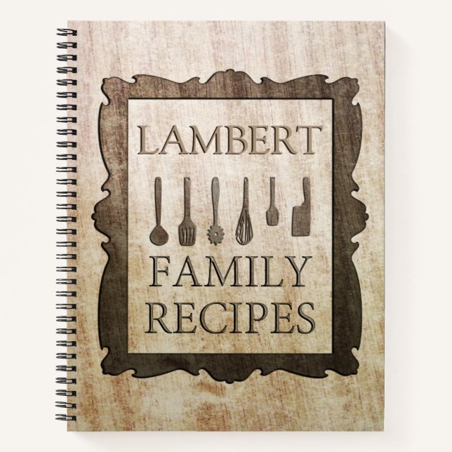 Familienrezepte Notizbuch (Vorderseite)