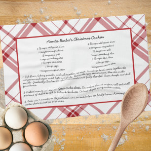 Familienrezepte Weihnachten Keepake Geschirrtuch