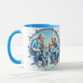 Familienschnee Spaß Weihnachten Tasse