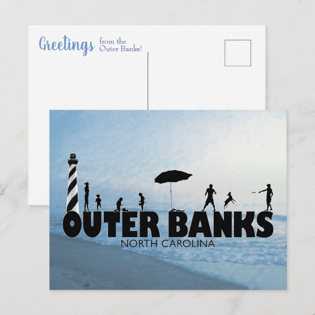 "Familienspass" der Außenbanken Postkarte (Vorne/Hinten)