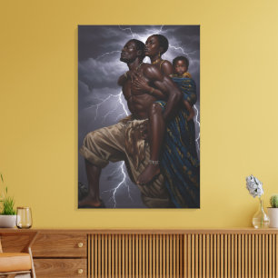 Familienstärke Kunst   Inspirierende Wanddekoratio Leinwanddruck