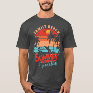 Familienstrand Sommerurlaub Palme Tree Beachwear T-Shirt