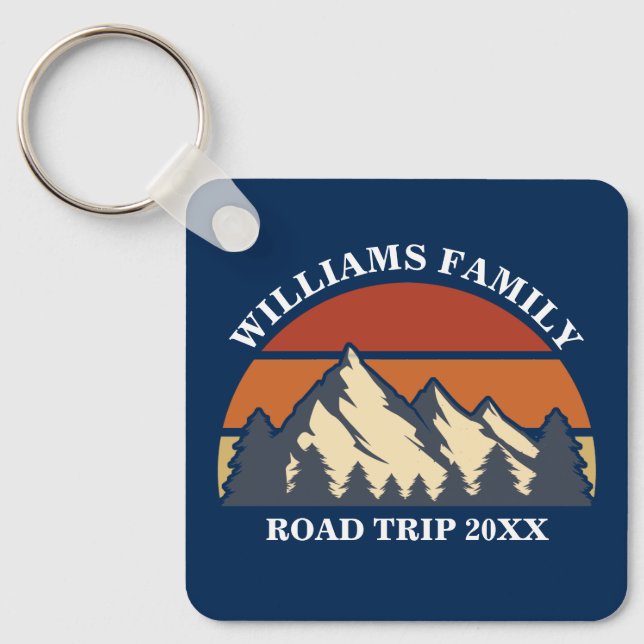 Familienstreit Vacacation Mountains Custom Wieders Schlüsselanhänger (Vorderseite)