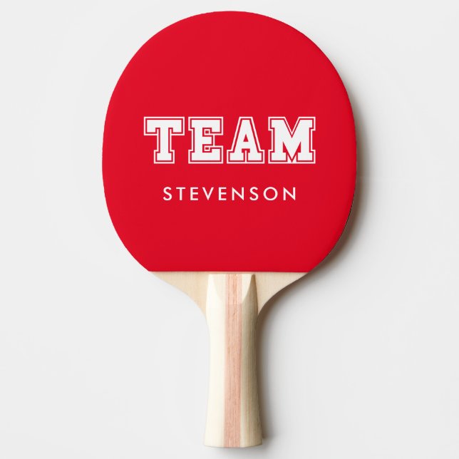 Familienteam Tischtennis Schläger (Vorderseite)