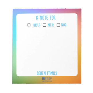 Familientext Notizblock