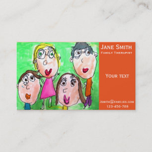Familientherapeut-Familienratsmitglied niedlich Visitenkarte