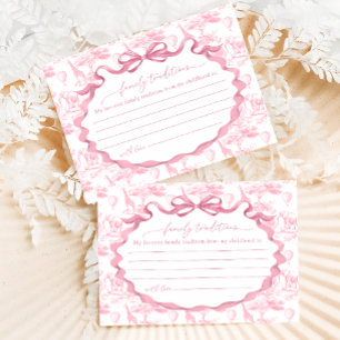 Familientraditionen Toile Rosa Safari Begleitkarte