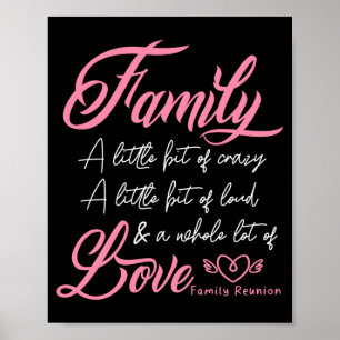 Familientreffen 2026 lustige Familienparty Liebe Poster