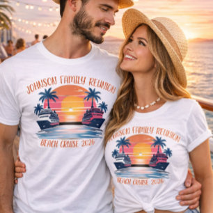 Familientreffen am Strand - Individuelle Kreuzfahr T-Shirt