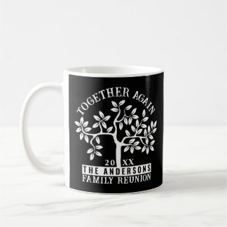Familientreffen Baum, Name und Datum Kaffeetasse