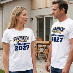 Familientreffen Benutzerdefinierter Name Jahr T-Shirt