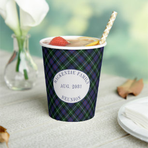 Familientreffen Clan MacKenzie Tartan Karo individ Pappbecher