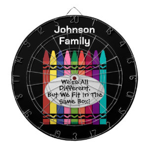 Familientreffen Dartboard mit individuellem Design Dartscheibe