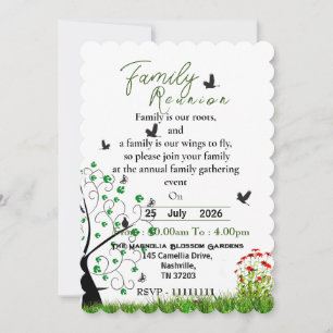 Familientreffen-Einladung Einladung