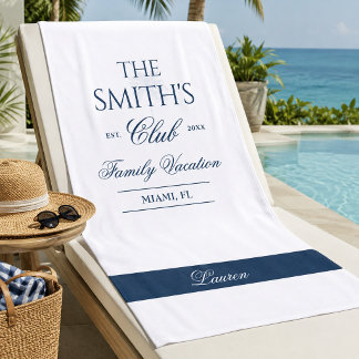 Familientreffen-Handtuch, Individuelle Ferien Strandtuch