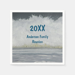 Familientreffen Ozeanwelle Strandtreffen Serviette