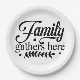 Familientreffen Pappteller