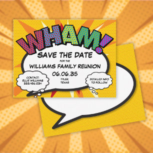 Familientreffen Party Save the Date Modern Lustig Ankündigungspostkarte