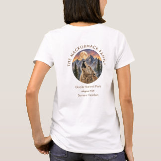 Familientreffen Urlaub Wild Wolf Mountain Sonnenun T-Shirt