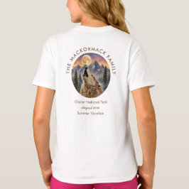 Familientreffen-Urlaubsreise Wolf Berg Sonnenunter T-Shirt