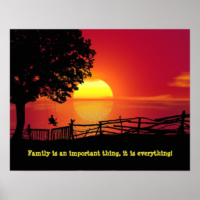 Familientributes-Liebe des Familienposters Poster (Vorne)