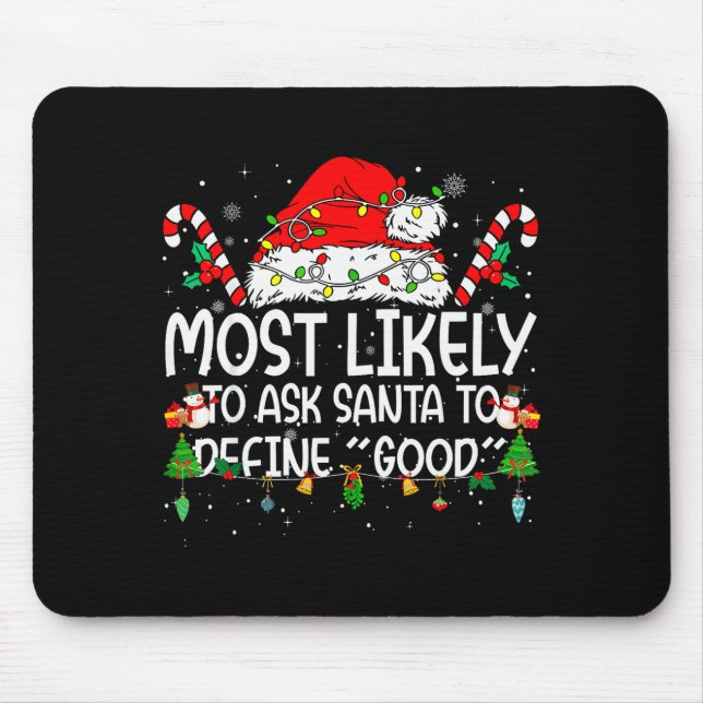 Familienübereinstimmung Weihnachten Am Wahrscheinl Mousepad (Vorne)
