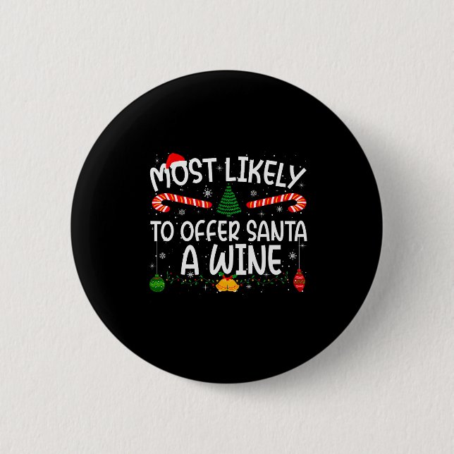 Familienübereinstimmung Weihnachten Wahrscheinlich Button (Vorderseite)