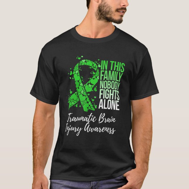 Familienunterstützung Traumatisches Gehirnverletzu T-Shirt (Vorderseite)