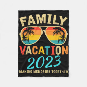 Familienurlaub 2023 Beach Matching Sommerurlaub Fleecedecke