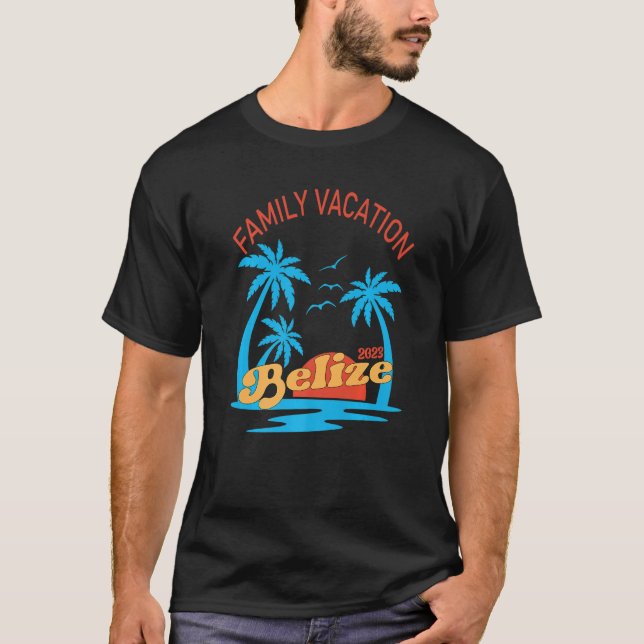 Familienurlaub 2023 Belize Matching Group Sommer T-Shirt (Vorderseite)