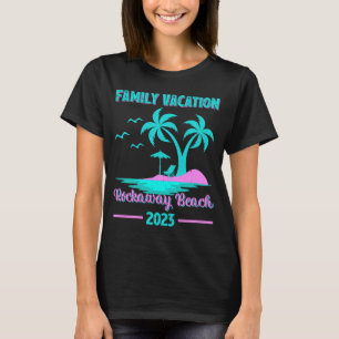 Familienurlaub 2023 Palm Tree New York Rockaway B T-Shirt