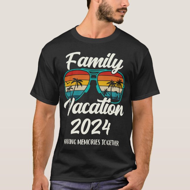 Familienurlaub 2024 Sommerurlaub Beach Cruise T-Shirt (Vorderseite)