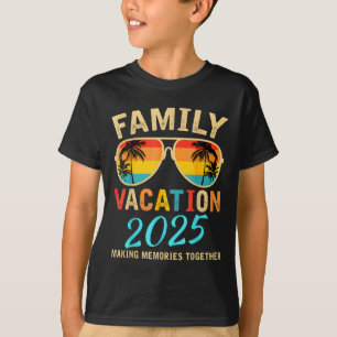 Familienurlaub 2025 Beach Matching Sommerurlaub T-Shirt
