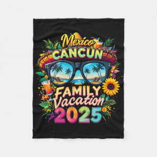 Familienurlaub 2025 Cancun Mexiko passende Familie Fleecedecke