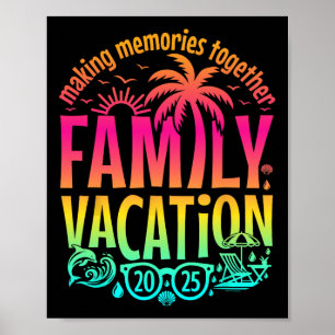 Familienurlaub 2025 passende Familienzusammenkunft Poster