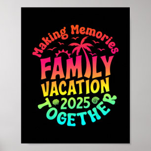 Familienurlaub 2025 passende Familienzusammenkunft Poster