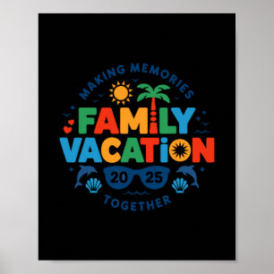Familienurlaub 2025 passende Familienzusammenkunft Poster