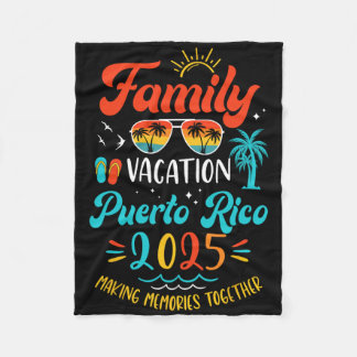 Familienurlaub 2025 Puerto Rico Matching Sommer V Fleecedecke
