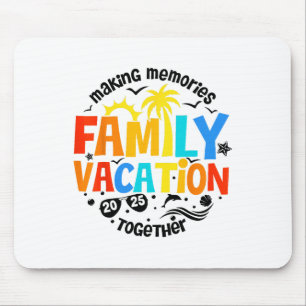 Familienurlaub 2025 Strand passende Familie Sommer Mousepad
