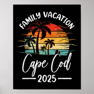 Familienurlaub 2025 Vintage Machusetts Cape Cod B Poster