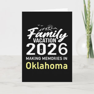 Familienurlaub 2026 Erinnerungen Oklahoma Sommer Karte