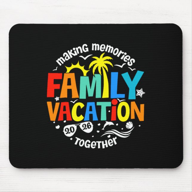 Familienurlaub 2026 mousepad (Vorne)